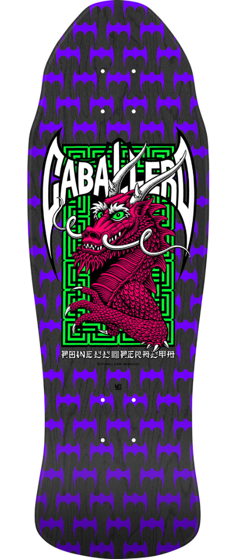 Powell Peralta Steve Caballero Reissue 9.625 Deck Black Stain