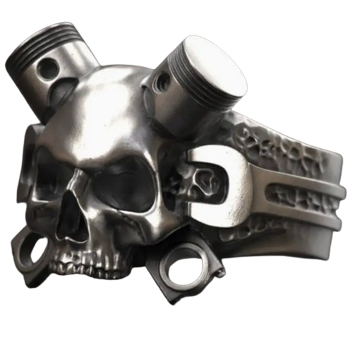 Mechanic's skull ring