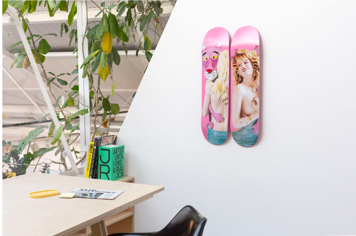 Pink Panther Skateboard  #68, JEFF KOONS