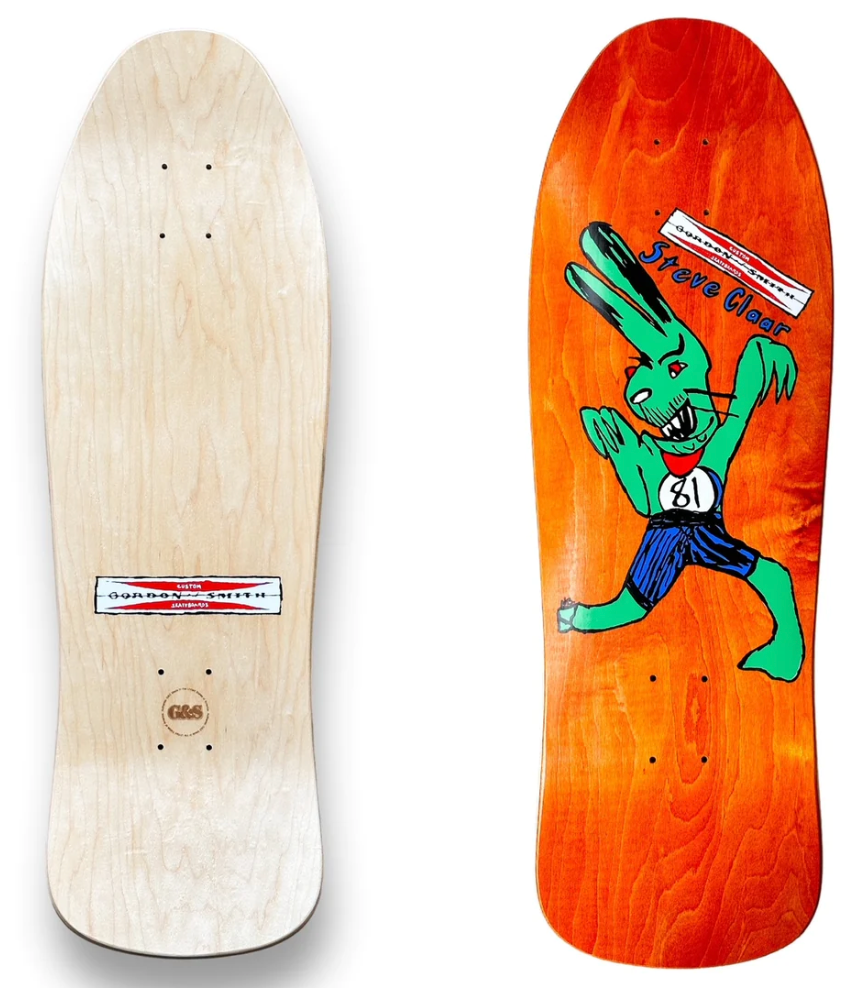 Steve Claar “Rabbid Rabbit” C 90 Concave - Orange Reissue Skateboard Deck