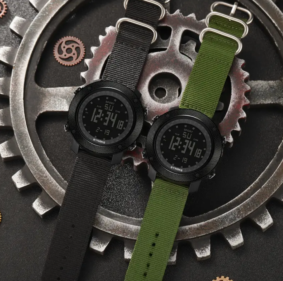 Luminous Screen Digital Military Watch