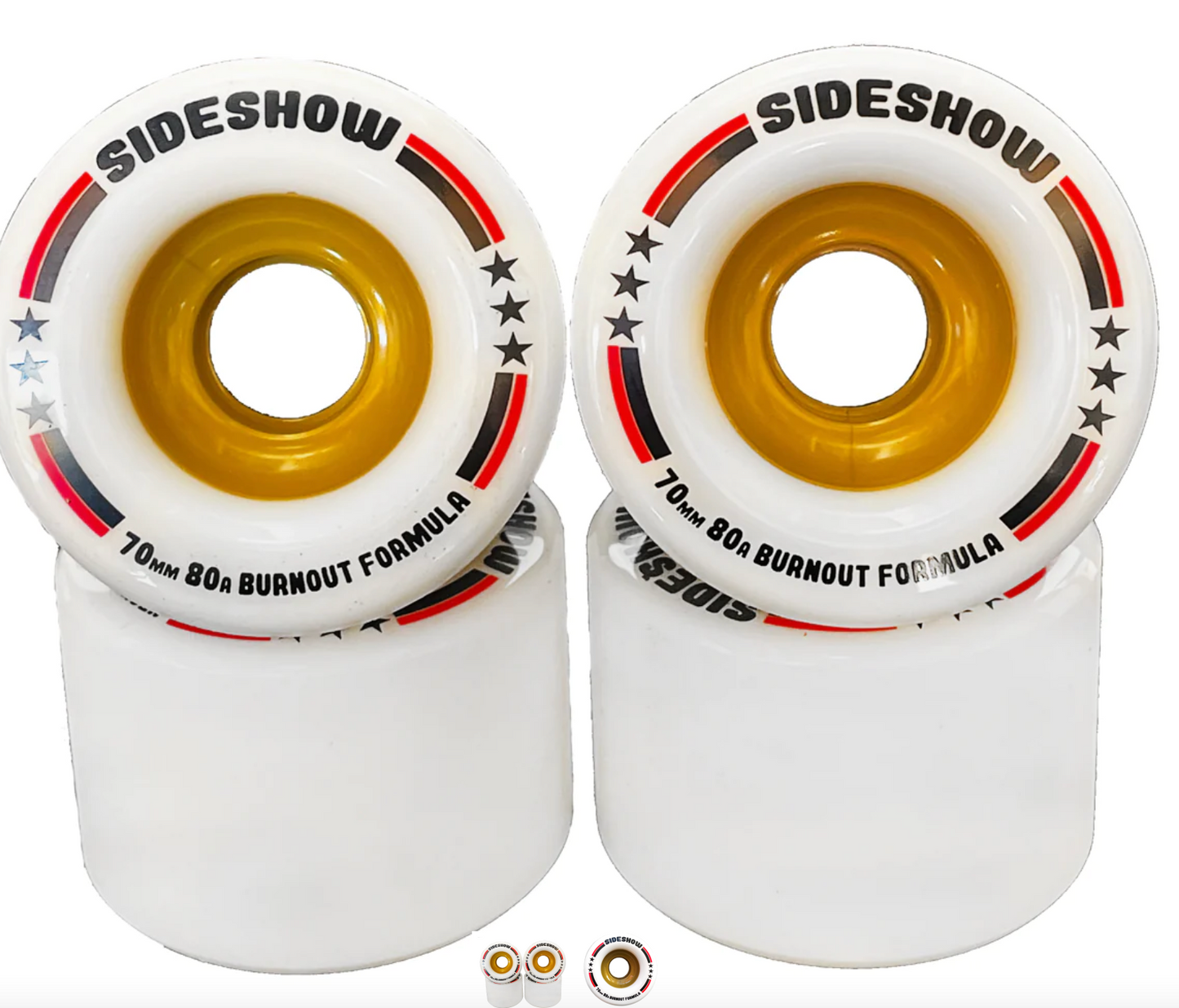 VENOM Sideshow 70MM/80A WHITE Longboard wheels