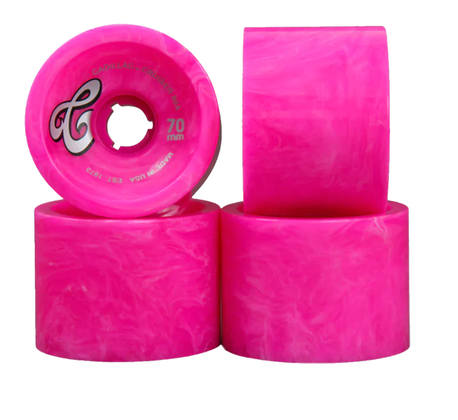 Cadillac 70MM/80A PINK MARBLE cruiser wheels