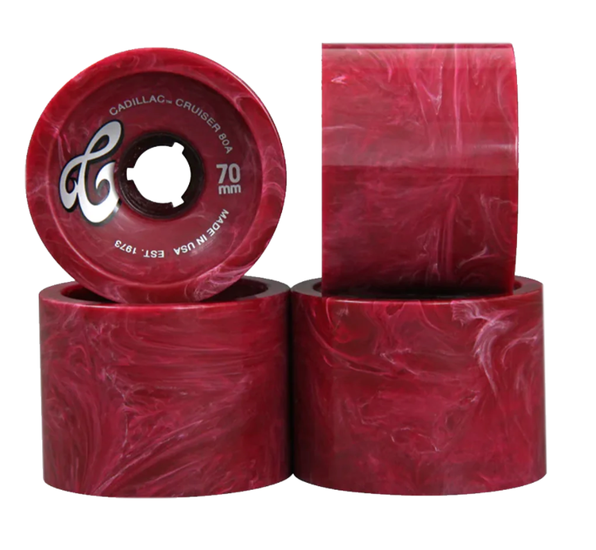 Cadillac 70MM/80A MAROON MARBLE cruiser wheels