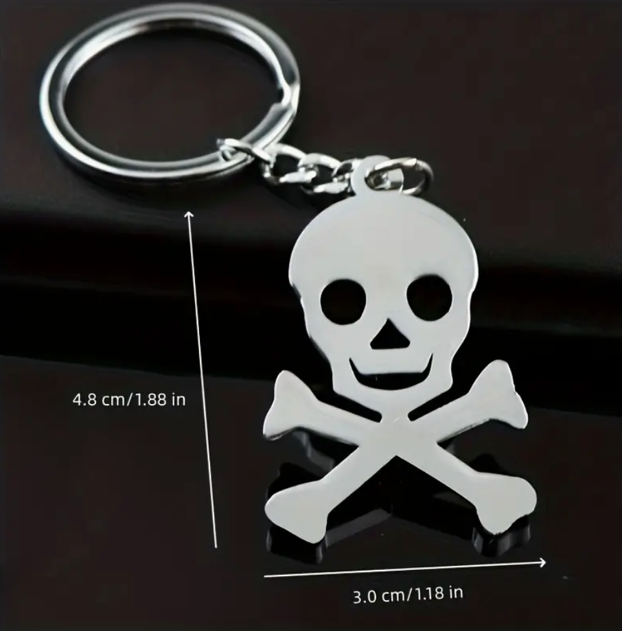 Skull Metal Keychain