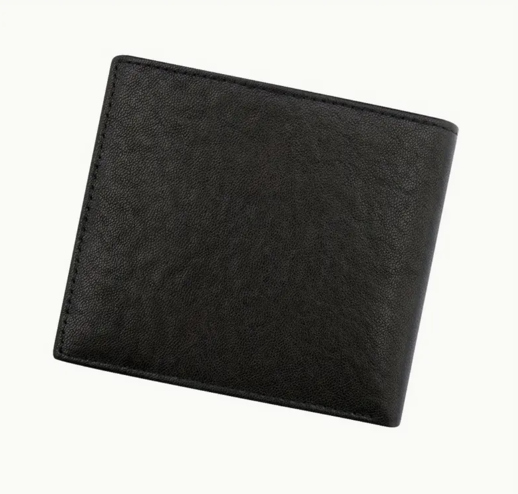 Black Skull Embossed Anti-Theft RFID Leather Wallet