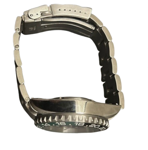 Custom Seiko 5 GMT with Rolex Hands + Ceramic Bezel by JP Wristshop Wristwatch