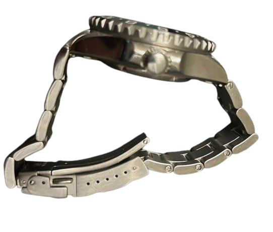 Custom Seiko 5 GMT with Rolex Hands + Ceramic Bezel by JP Wristshop Wristwatch