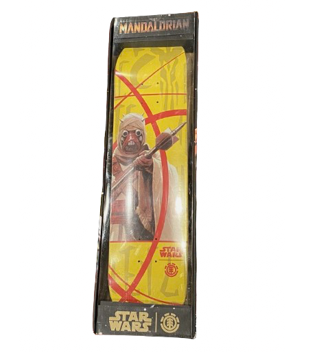 Element x Star Wars Mandalorian Tuskan Raider Collab 7.5 Rare Limited Skateboard Deck
