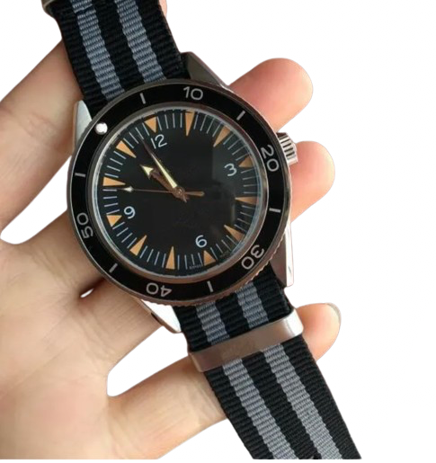 Bond 007 No Time To Die NTTD Stainless Steel Automatic NATO Strap Watch