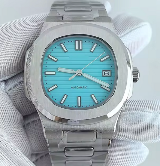 Premium Pate Nautil. Tiff. & Co Blue Automatic  Movement Watch