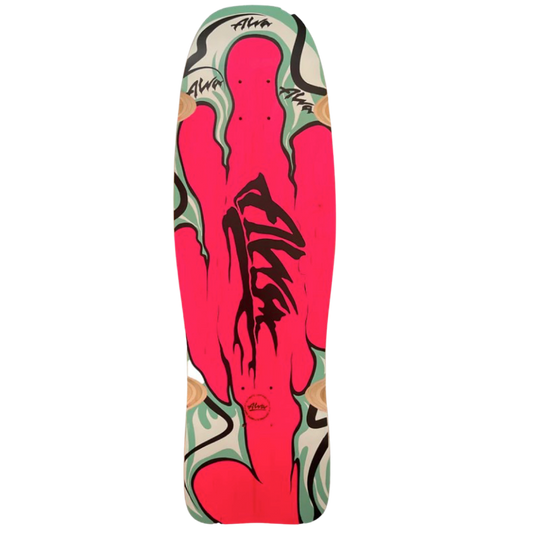 Alva MODERN AGRESSION FISH-PINK Skateboard Deck