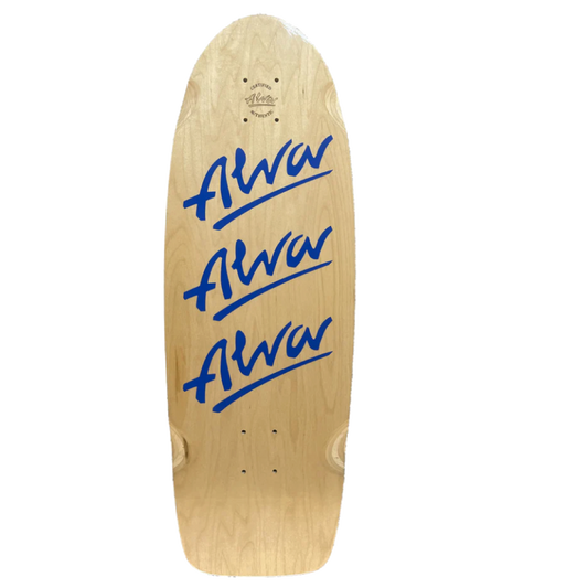Alva Re Issue 1979 Tri Logo Blue Skateboard Deck