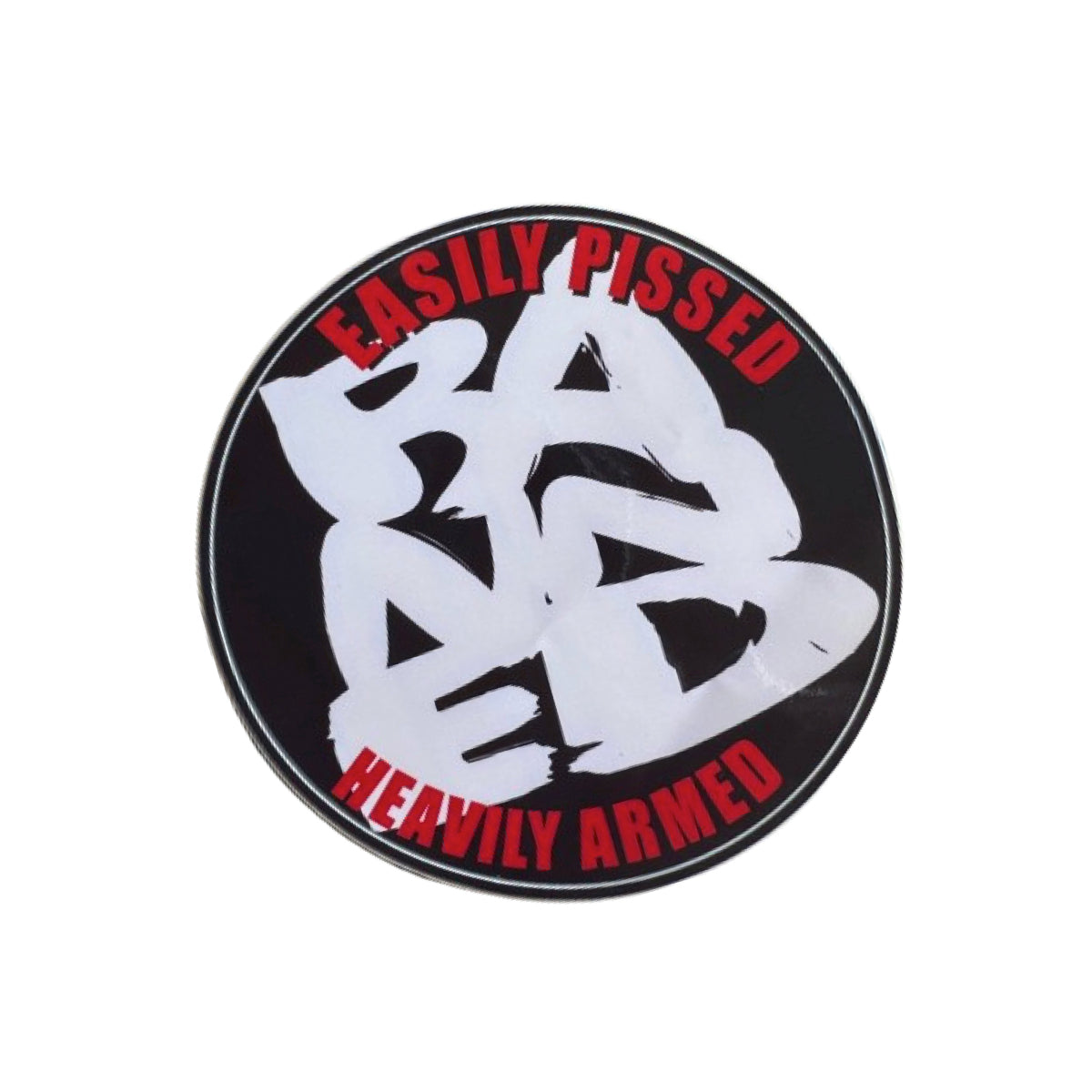 BANNED Pissed 3" Sticker