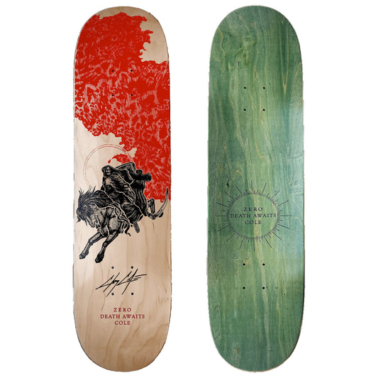 Zero Chris Cole Signed Death Awaits Limited (1) of 100 Skateboard Decks