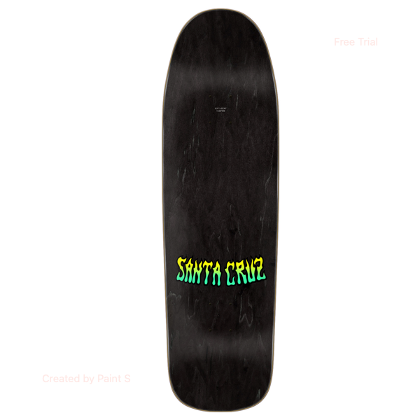 Santa Cruz Dressen Rose Crew Two Shaped 9.31in x 32.36in Skateboard Deck