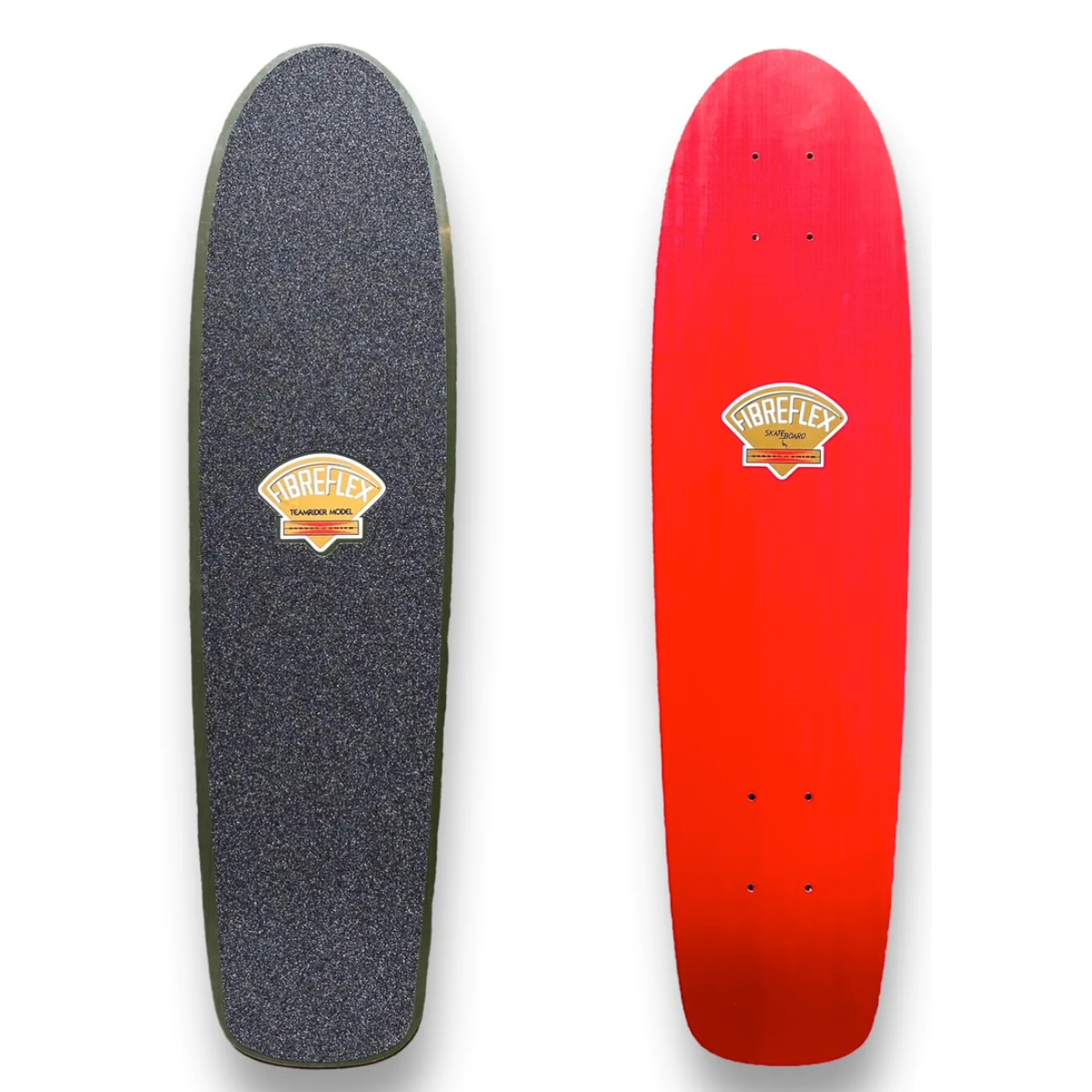 G&S Fibreflex 30" TeamRider - Green/ Red Top + Red Bottom Skateboard Deck