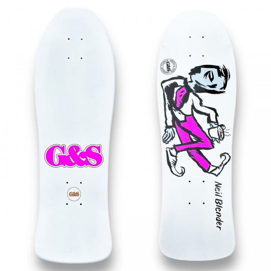 G&S Foiltail Reissue White Skateboard Deck 10.5"