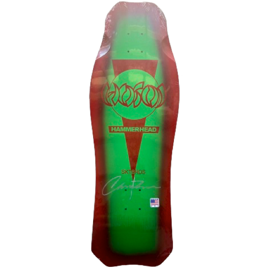 Hosoi Hammerhead Green fade Signed and Numbered Skateboard Deck