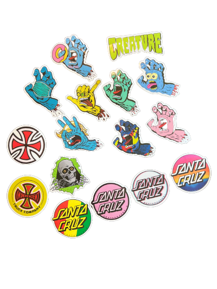 Santa Cruz, Creature, Independent Sticker pack