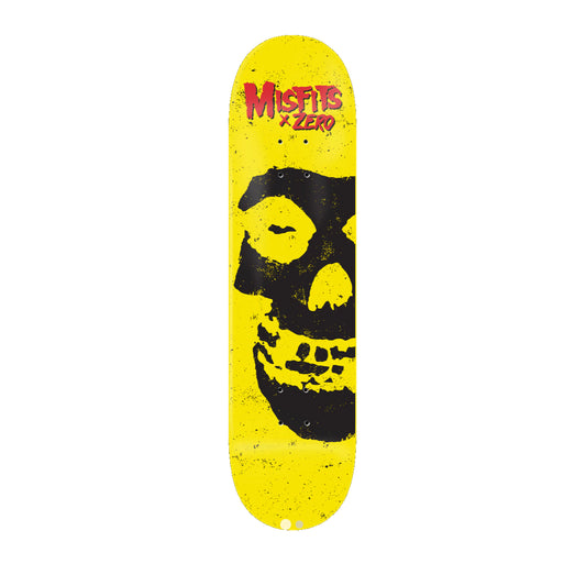 Zero x Misfits Collection 1 Yellow Dipped Skateboard Deck