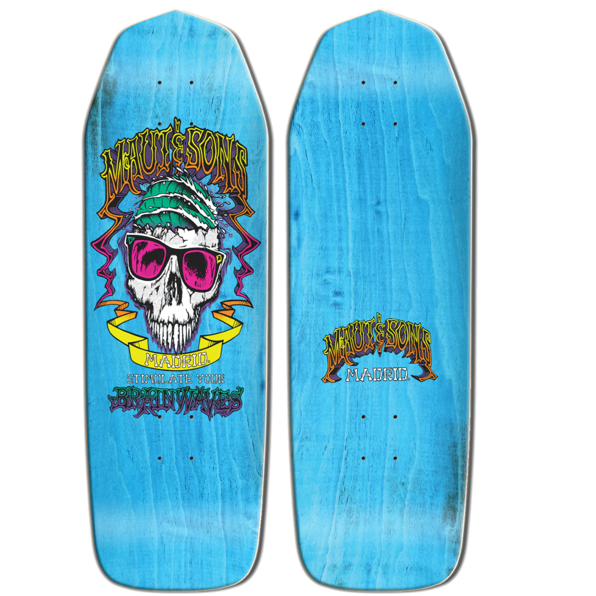 Madrid x Maui & Sons Brainwave Skateboard Deck