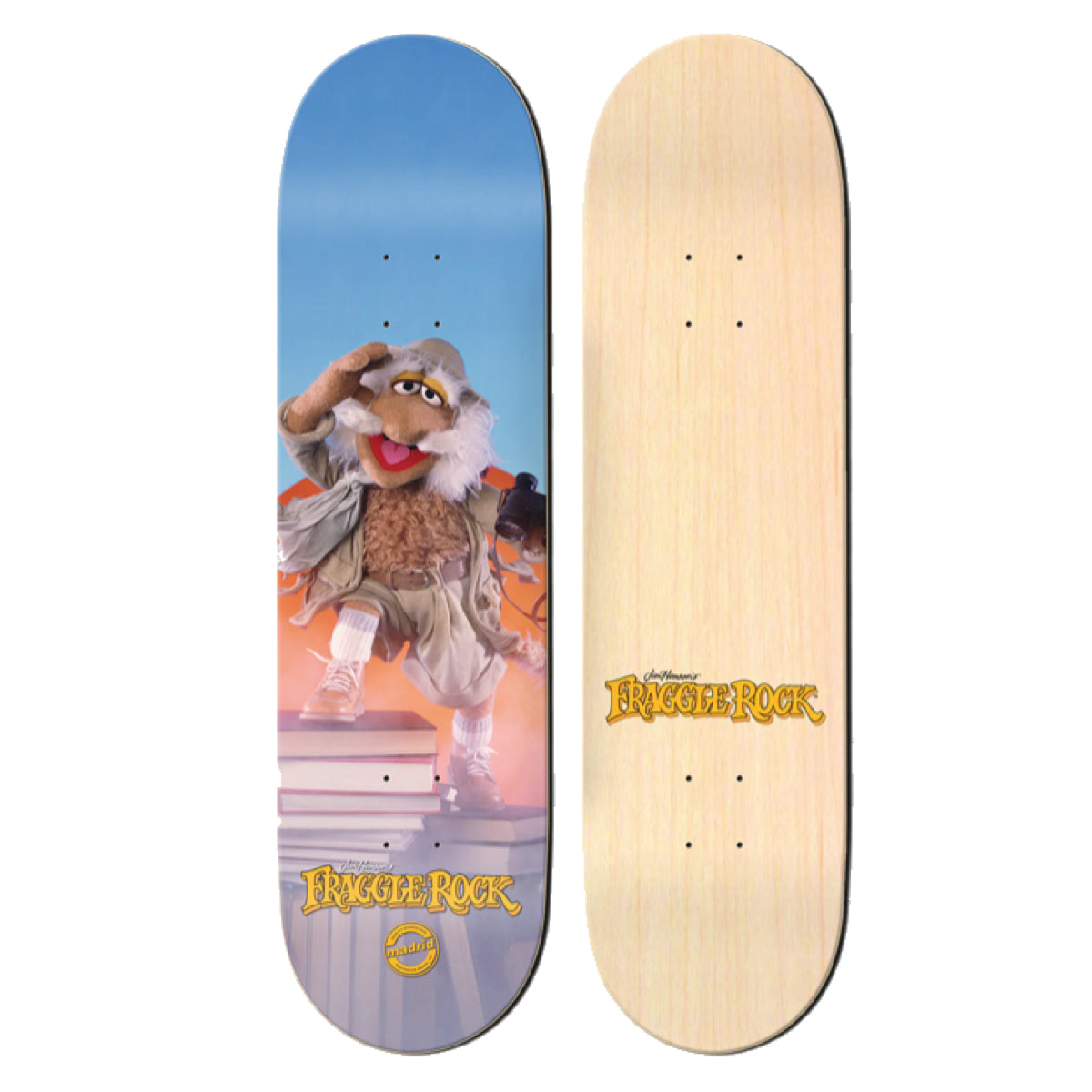 Madrid x Fraggle Rock Traveling Matt  Skateboard  Deck