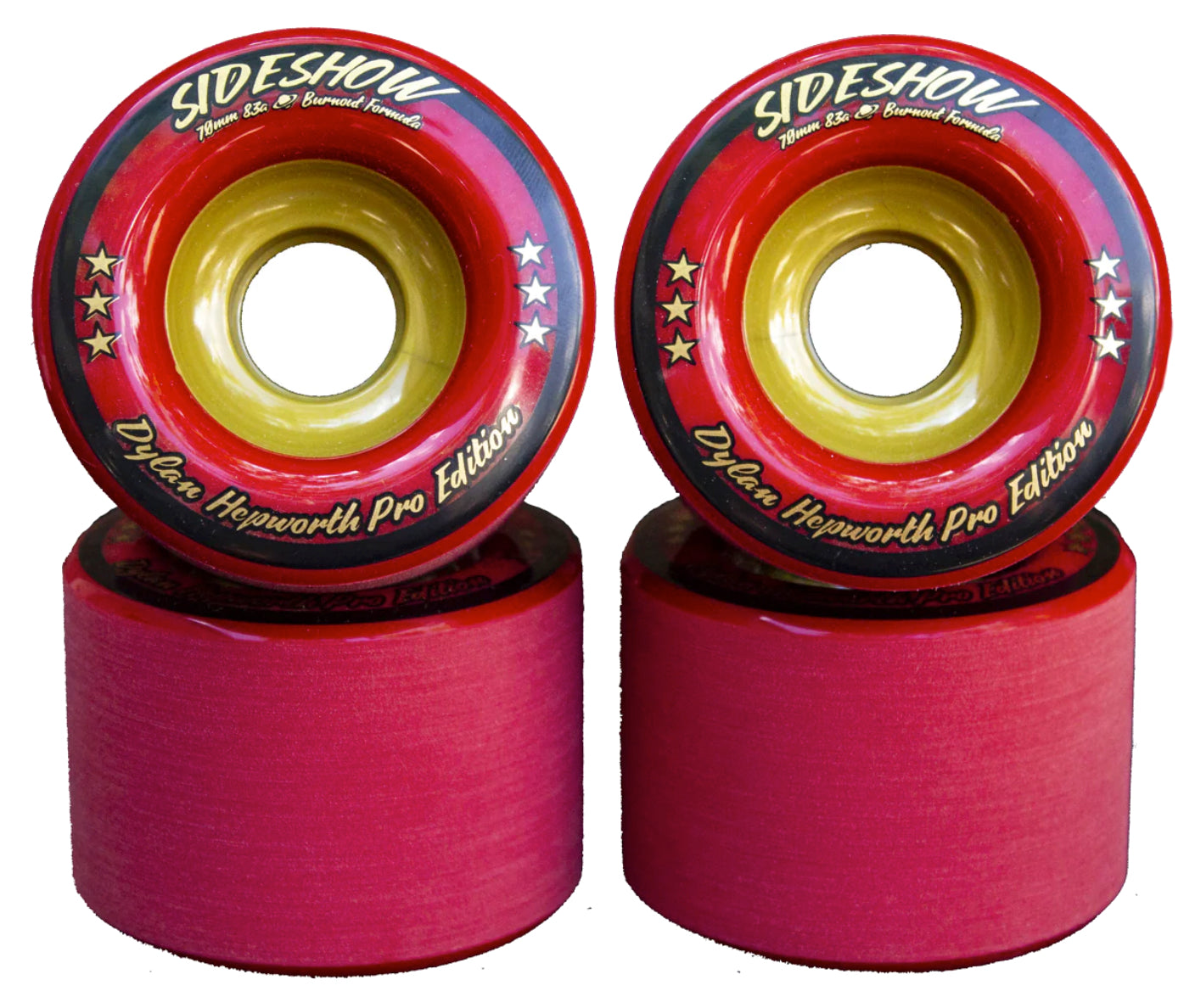 VENOM Sideshow 70MM/83A Dylan Hepworth Pro Edition Red Longboard wheels