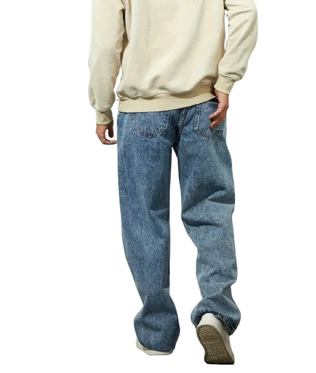 BANNED Loose Fit Denim Pants (Stone Wash)