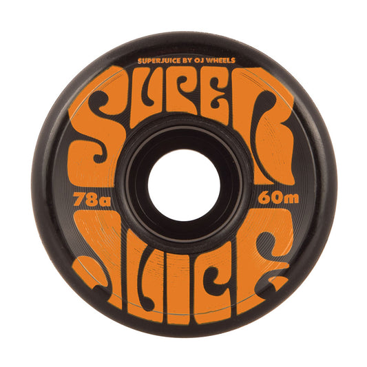 OJ WHEELS 60mm Super Juice Black 78a Skateboard Wheels