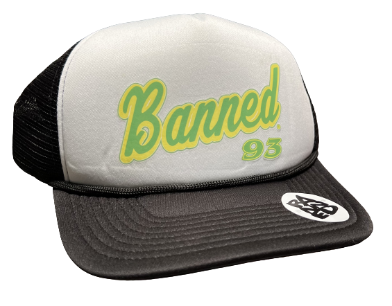 BANNED Script Trucker Cap Curved bill