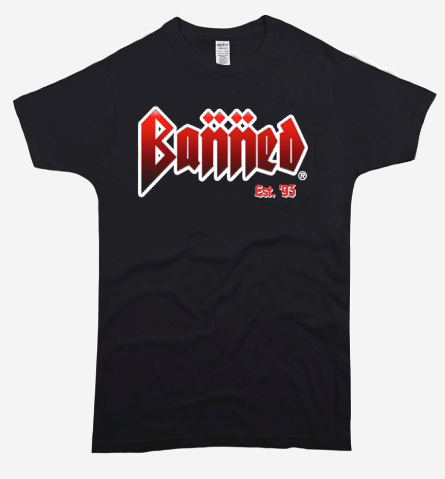 BANNED Metal Front Logo T-Shirt