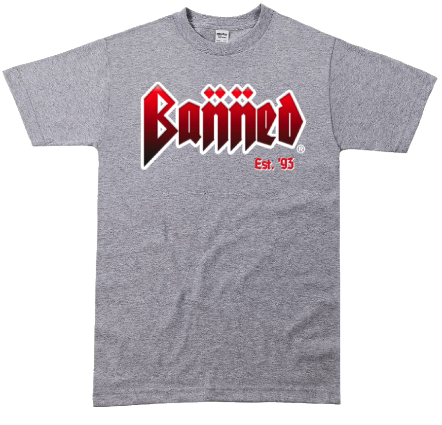 BANNED Metal Front Logo T-Shirt