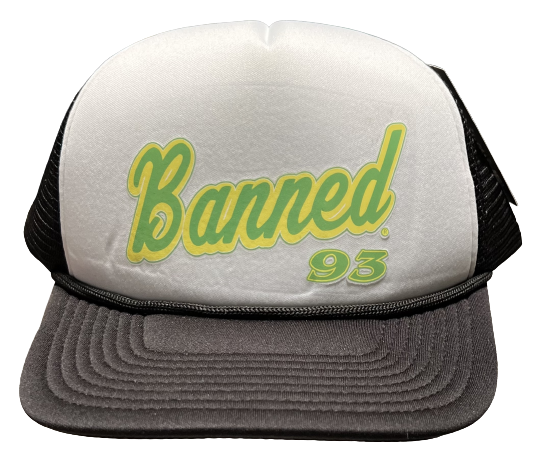 BANNED Script Trucker Cap Curved bill