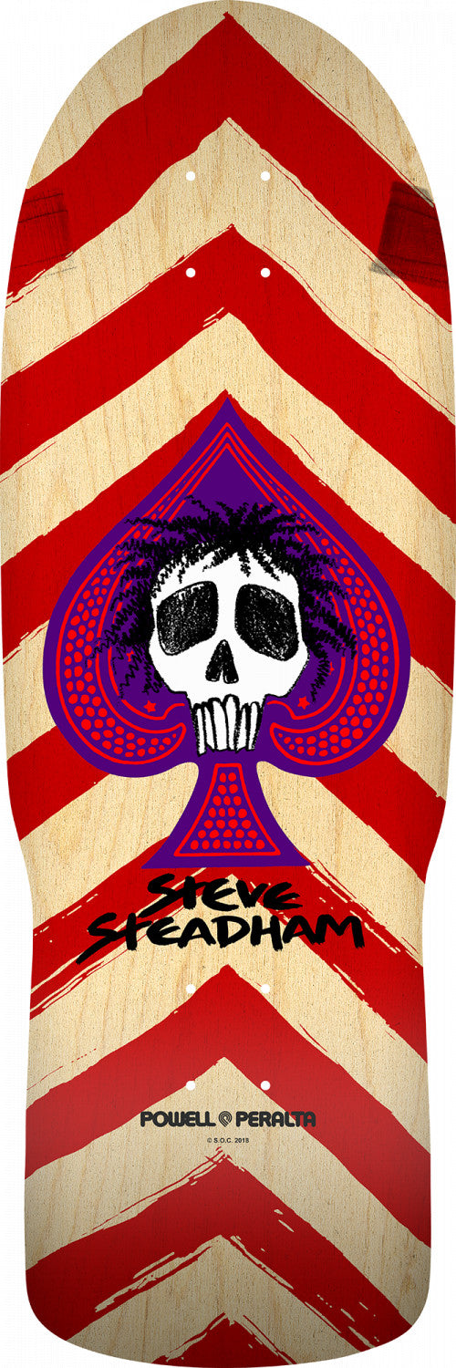 Powell Peralta Steadham Spade Red/Nat - 10 x 30.125 Skateboard Deck