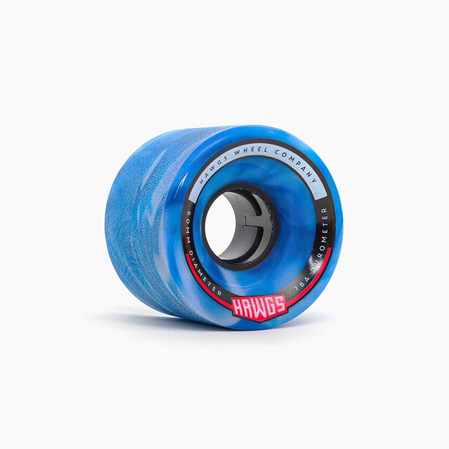 Hawgs Wheels 60MM CHUBBY BLUE/WHITE SWIRL 78A STONE GROUND
