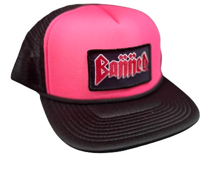 BANNED Metal Logo Mesh Hat