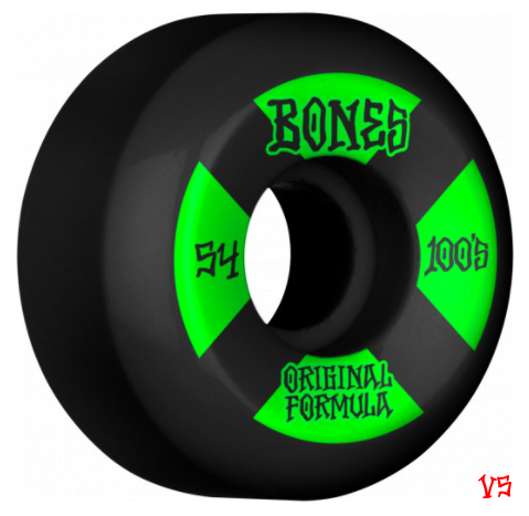 BONES 100's OG Formula Wheels 54mm V5 Sidecuts