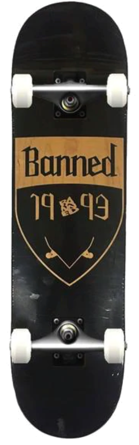 BANNED Shield Complete Skateboard