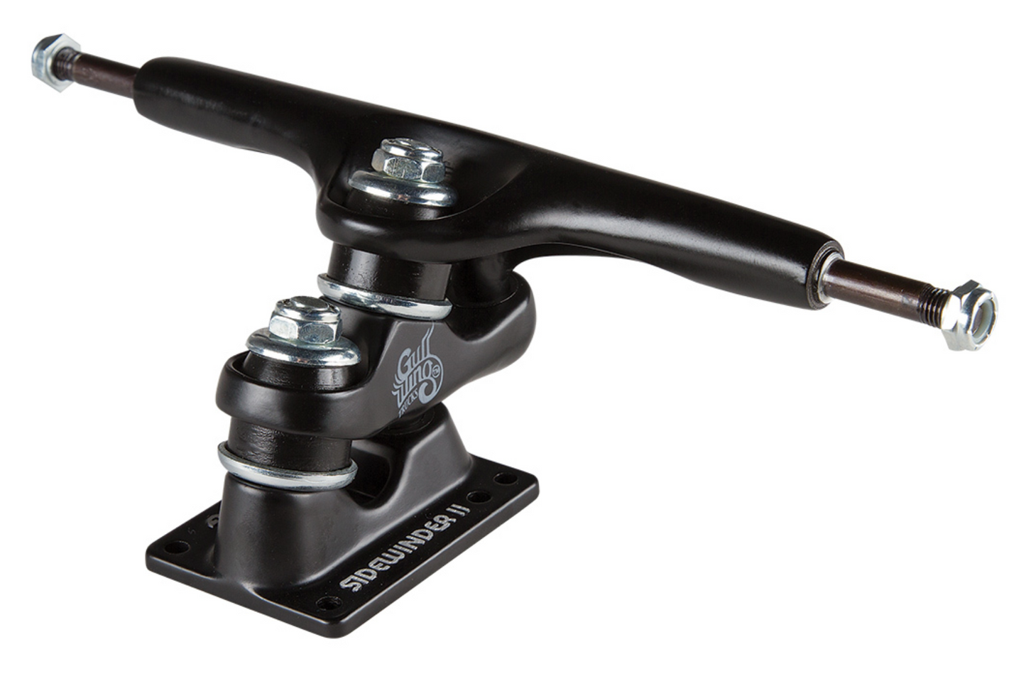 Gullwing Black Sidewinder 10" Longboard Trucks (2)