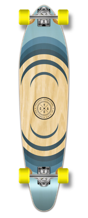 Yocaher Kicktail Earth Ripple Longboard