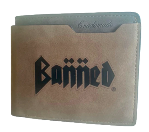 Banned Metal "BMF" Leather Wallet