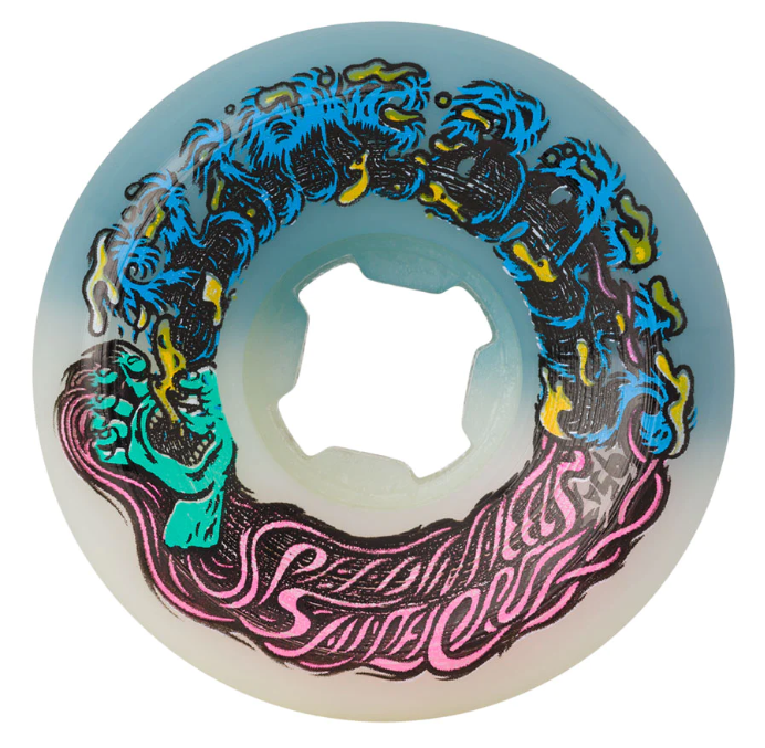 Slime Balls 54mm Hairballs White Teal 95a