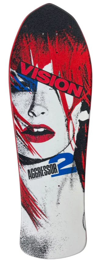 Vision "Double Take" Aggressor Double Pleasure Skateboard Deck - 10.25"x30.5"