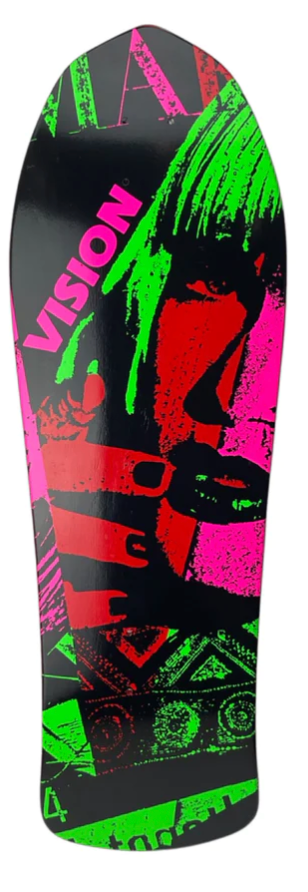 Vision "Double Take" Aggressor Double Pleasure Skateboard Deck - 10.25"x30.5"