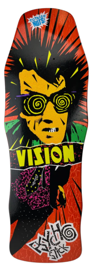 Vision Dipped Crackle - 10"x30" "Double Take" Series Psycho Stick Skateboard Deck