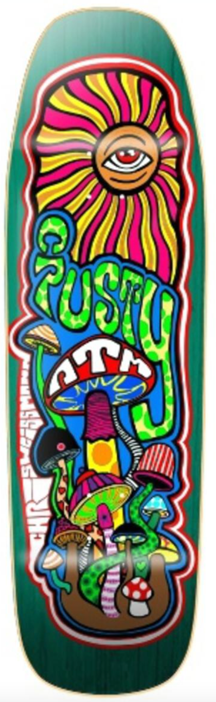 ATM Chris Weissman "Shrooms" 9.5x31.5" Skateboard Deck