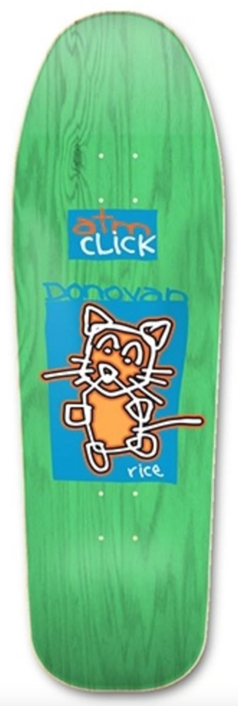 ATM Donovan Rice "Cat' 10"   Skateboard Deck