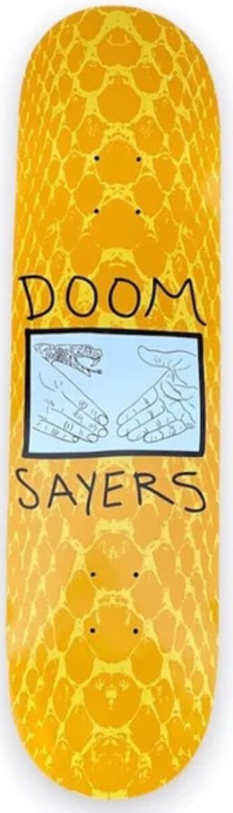 Doom Sayers Snake Skin 8.375 Shorty Skateboard Deck