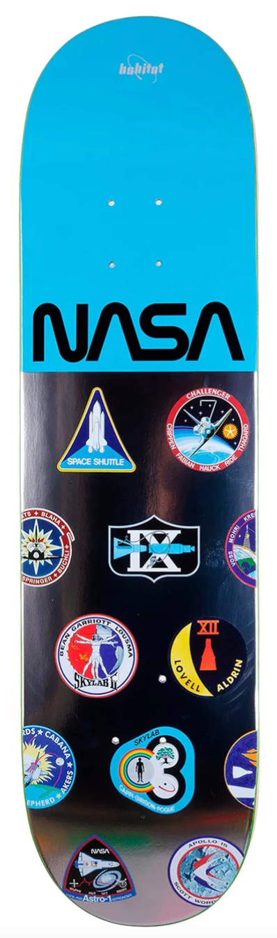 Habitat NASA Array Blue 8.25 Skateboard Deck